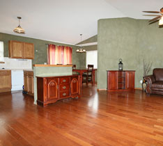 Living Room With Kitchen